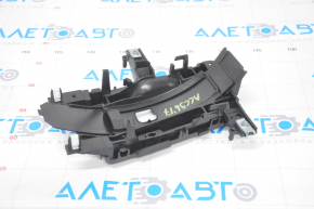 Capacul manetei de schimbare a vitezelor pentru Honda Accord 13-17 hibrid tip 1, negru, lucios, cu crom