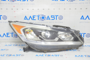 Far dreapta fata goala Honda Accord 16-17 hibrid, restilizat, cu halogen sub DRL, pentru polizare.