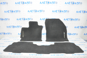 Set de covorașe pentru interiorul mașinii Toyota Prius V 12-17, material textil, culoare neagră