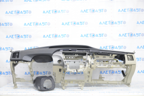 Torpedo cu airbag frontal pentru Toyota Prius 30 14-15, bej, cu capac, zgârieturi.