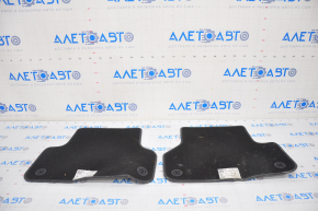 Set de covorașe pentru interiorul Audi A4 B9 17-19 negru, potrivit pentru curățare chimică.