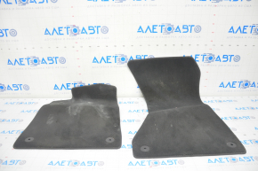 Set de covorașe pentru interiorul Audi A4 B9 17-19 negru, potrivit pentru curățare chimică.