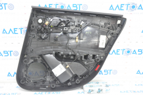 Capacul usii spate stanga Audi A4 B9 17-19 negru, cu difuzor, insertie de aluminiu