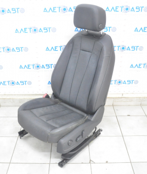 Водительское сидение Audi A4 B9 17-19 с airbag, электро, кожа, черное