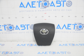 Подушка безопасности airbag в руль водительская Toyota Prius 30 10-15 черн, царапины, вздулся хром