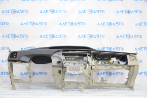 Torpedo panoul frontal cu AIRBAG pentru Toyota Prius 30 10-15 bej, cu capac