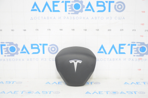 Подушка безопасности airbag в руль водительская Tesla Model Y 20- черн