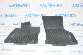 Set de covorașe pentru interiorul Audi A3 8V 15-20, cauciuc, negru