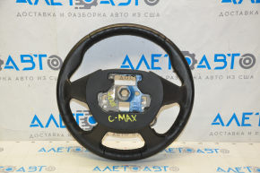 Volan gol Ford C-max MK2 13-18 piele neagră, zgârieturi fine