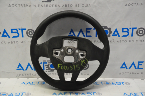 Руль голый Ford Focus mk3 15-18 рест, резина черн, потертости