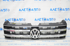 Grila radiatorului VW Atlas 18-20 pre-restilizare cu emblema, pentru radar de croazieră, nisip.