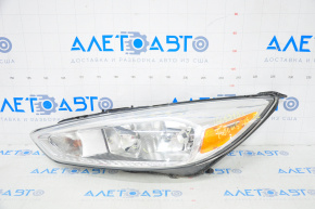 Far stânga față goală Ford Focus mk3 15-18 restilizat, halogen, păianjen, crăpătură, suport rupt.