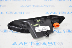 Controlul geamului electric din spate dreapta pentru Ford Focus mk3 11-18, negru, manual, cu capac negru.