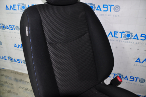 Scaun de pasager Nissan Leaf 13-17 fără airbag, manual, încălzire, material textil negru.