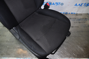 Scaun de pasager Nissan Leaf 13-17 fără airbag, manual, încălzire, material textil negru.