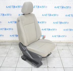 Scaun pasager Ford Escape MK3 13-19 fără airbag, manual, material textil gri, nevoie de curățare.