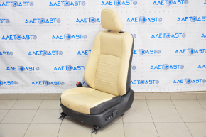 Scaun șofer Lexus NX300 NX300h 18-21 fără airbag, electric, piele, încălzire, ventilație, negru-bej, electricitate defectă, încălzire cu combustibil.