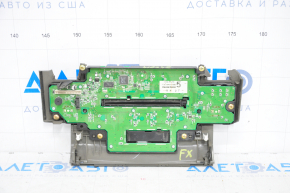 Cadru suprapunere cu control al ecranului, radio, climatizare, duze de aer Infiniti FX35 FX45 04-06 lipsesc partea superioară a cadrului