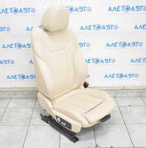 Scaun pasager BMW X3 G01 18-21 cu airbag, electric, piele ecologică bej