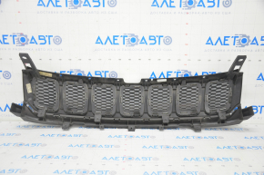 Grila radiatorului Jeep Compass 17- completă, 3 piese, crom + negru lucios, nisip