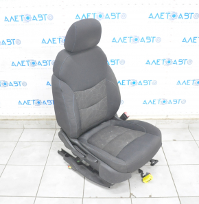 Scaun de pasager Chevrolet Volt 16- fără airbag, manual, material textil negru, cusătură albastră, sub chimic.