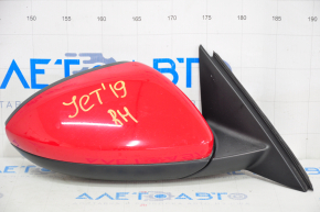 Зеркало боковое правое VW Jetta 19-23 3 пина, красное