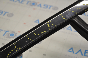 Молдинг двери верхний задний правый Lincoln MKZ 13-16 хром с уплотнителем стекла, царапины, под полировку