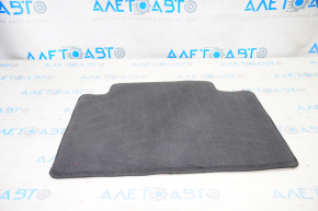 Covorul din spate dreapta al salonului Nissan Rogue 14-20, material textil, negru.