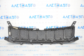 Решетка радиатора grill Jeep Compass 17-21 в сборе 3 части, с хромом