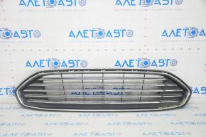 Решетка радиатора grill в сборе с обрамлением Ford Fusion mk5 13-16 хром, песок