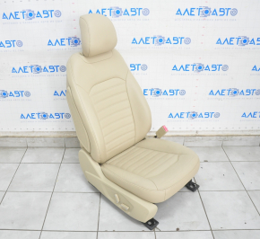 Пассажирское сидение Ford Fusion mk5 13-16 электро, с airbag, подогрев, кожа бежевая