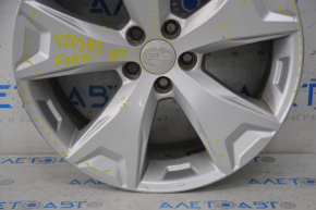 Диск колесный R17 Subaru Forester 14-16 SJ тип 2 бордюрка, полез лак на эмблеме