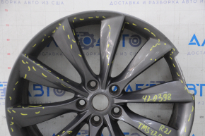 Диск колесный R21x8.5 Tesla Model S 12-20 бордюрка, крашеный, под ремонт