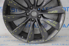 Диск колесный R21x8.5 Tesla Model S 12-20 бордюрка, крашеный, под ремонт
