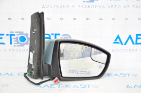 Зеркало боковое правое Ford C-max MK2 13-18 9 пинов, поворотник, подогрев, голубое