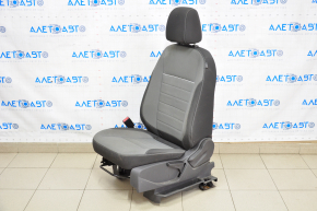 Scaun șofer Ford C-max MK2 13-18 fără airbag, manual, material textil negru-gri, necesită curățare.