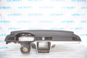 Torpedo panoul frontal fără AIRBAG VW Passat b8 16-19 USA negru, împins