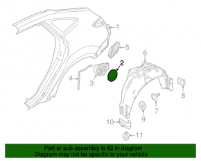 Capac rezervor combustibil Ford Focus mk3 11-18 4d