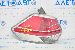 Lampa exterioară aripă stângă Nissan Rogue 14-16 lipsește, nisip.