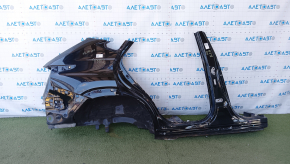 Aripa spate dreapta a un sfert de Lexus NX300 NX300h 18-21 cu stâlp central, sub BSM, neagră, cu o lovitură.