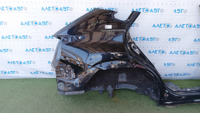 Aripa spate dreapta a un sfert de Lexus NX300 NX300h 18-21 cu stâlp central, sub BSM, neagră, cu o lovitură