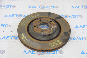 Placă de frână față stânga Toyota Highlander 14-19, 328mm, 28mm