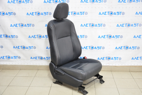 Scaun de pasager Toyota Highlander 14-16 cu airbag, piele neagră, manual.