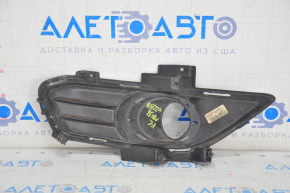 Grila bara fata stanga Ford Fusion mk5 13-16 sub PTF, negru lucios, nisip