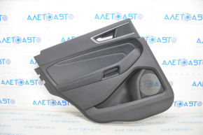 Capacul usii cardul din spate stanga Ford Edge 15-18 piele neagra, titan, cusatura alba, butuci