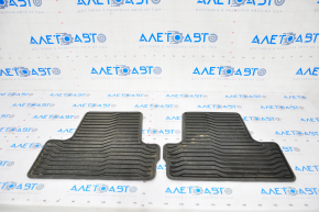 Set de covorașe Chevrolet Volt 11-15 din cauciuc, negru