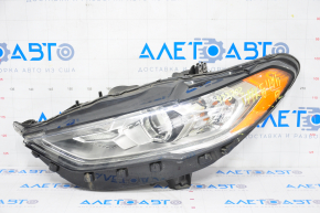 Far stânga față asamblată Ford Fusion mk5 17-20 halogen, cu DRL, zgârieturi