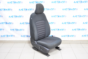 Scaun de pasager Ford Fusion mk5 17-20 fără airbag, electric, material textil negru.