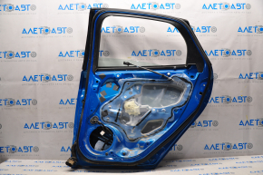 Ușă asamblată spate dreapta Ford Focus mk3 11-18 albastru Z9, manere