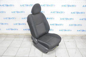 Scaun de pasager Nissan Rogue 14-20 fără airbag, manual, material textil negru, tip 2